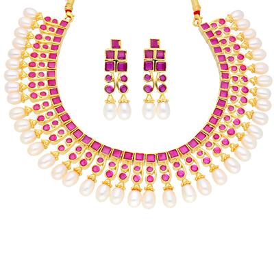 "Astonishing Pearl Necklace - JPMA-19-18 - Click here to View more details about this Product